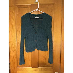 American Eagle Women's Green Knit Cardigan Sweater XS